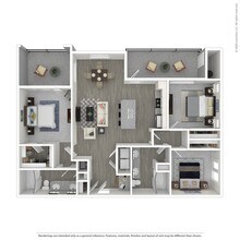 3 Bed 2 Bath 1644 SqFt (1345 Net)  3067 floor plan